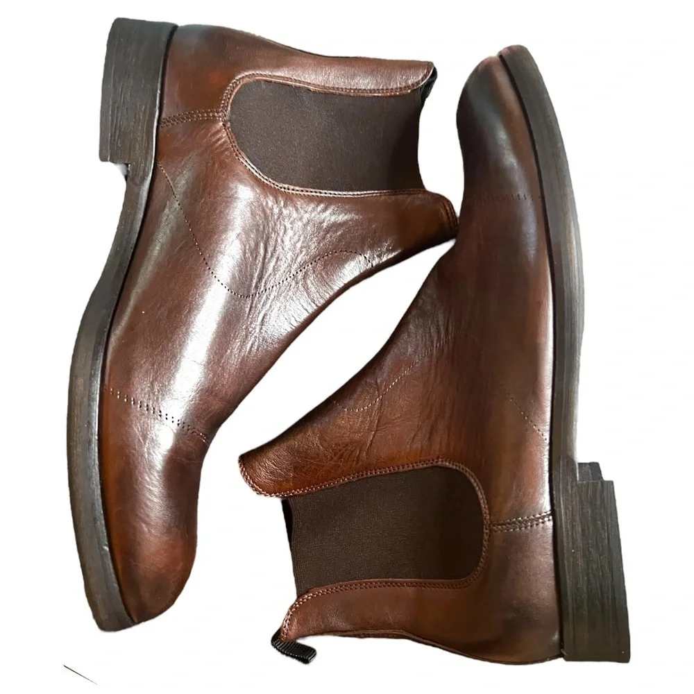 New ▶️ AllSaints ◀️ Jesiah Pull On Leather Boots Maeve Leather Boots Brown | ALLSAINTS US main image 2